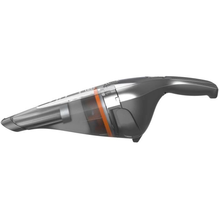 BLACK + DECKER NVC220WC-QW - Aspirapolvere manuale - Dustbuster Lithium 7,2V - EasyGrip - Cromo e Titanio