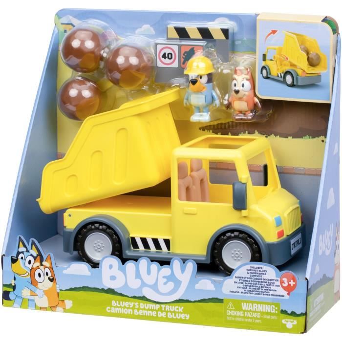 Autocarro con cassone ribaltabile - BLUEY - Bluey e Bingo - Personaggi inclusi - Accessori personalizzabili