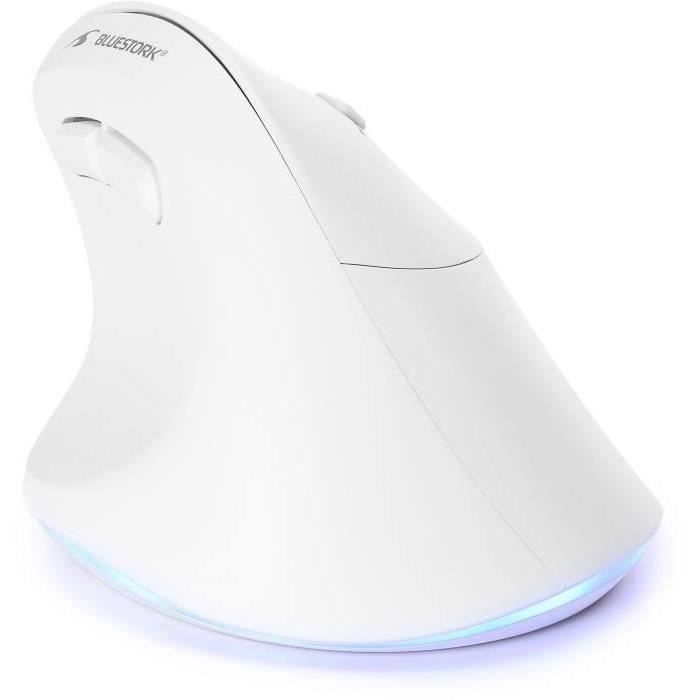 Mouse ergonomico wireless - BLUESTORK - ERGO - Luminoso - PC/MAC - Nero
