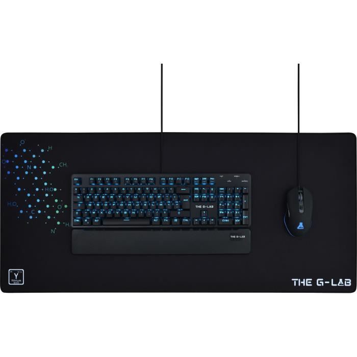 THE G-LAB Mousepad da gioco XXL 900x400x4mm con gomma antiscivolo