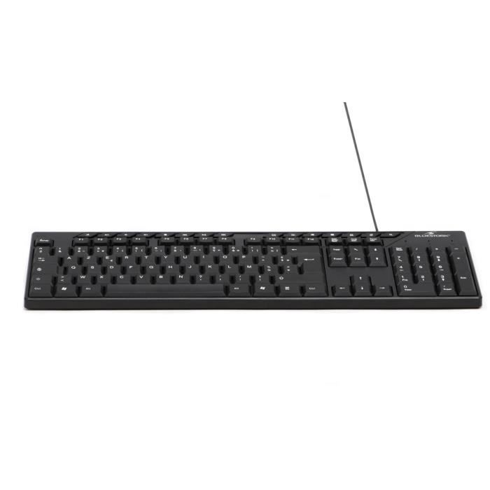 Pacchetto tastiera e mouse - BLUESTORK - MEDIA OFFICE - Cablato - Azerty - Compatibile con Windows - Nero