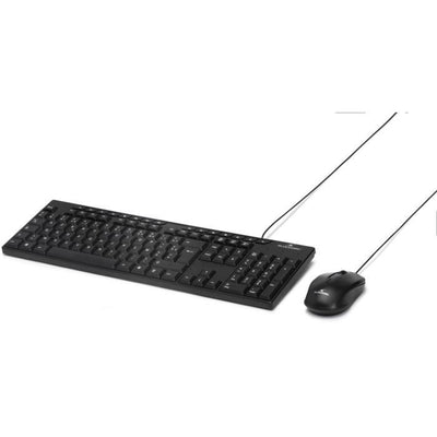 Pacchetto tastiera e mouse - BLUESTORK - MEDIA OFFICE - Cablato - Azerty - Compatibile con Windows - Nero