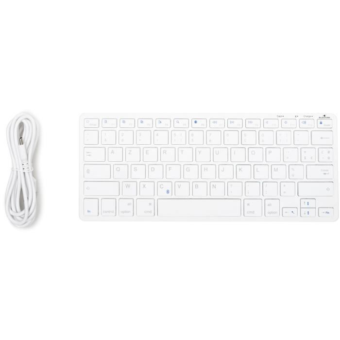 Tastiera TKL - BLUESTORK - Bluetooth ricaricabile per Mac - Bianca