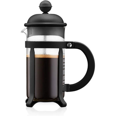 Caffettiera a stantuffo francese - BODUM - JAVA - Nero - 0,35 L - Acciaio inossidabile e vetro borosilicato