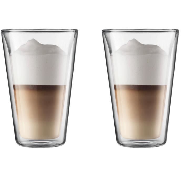 BODUM CANTEEN Set 2 bicchieri a doppia parete 0,4 l Trasparente