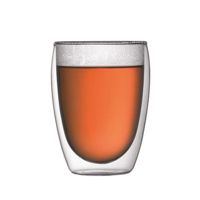 BODUM CHAMBORD Set da caffè a pistone - 8 tazze - 1L - Grigio - Con 2 bicchieri a doppia faccia Pavina 0,35l