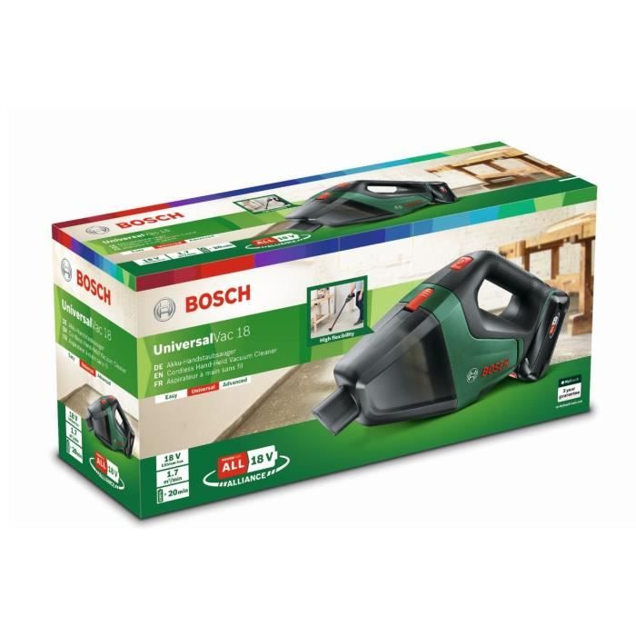 Aspirapolvere a mano senza fili BOSCH - UniversalVac18 SET 1 batteria 2,5Ah