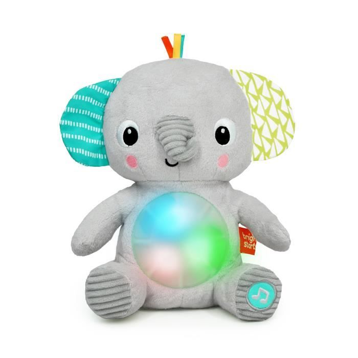 Bright avvenzioni giocattolo per elefanti peluche abbraccio, figli e lumieres