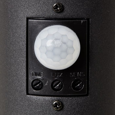 BRILLIANT - DODY Paletto da esterno - sensore incluso - colore nero - metallo/plastica E27 LED 1x10W