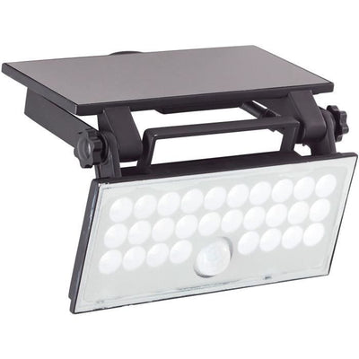 Applique da esterno - BRILLIANT - LUTON - LED e solare - Rilevatore di movimento - Plastica e metallo - 4 W - Nero