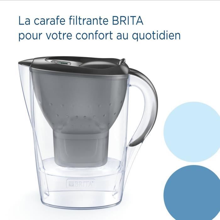 Brita Carafe Filter Marella Graphite (2.4L) includeva 1 cartuccia Maxtra Pro All-1