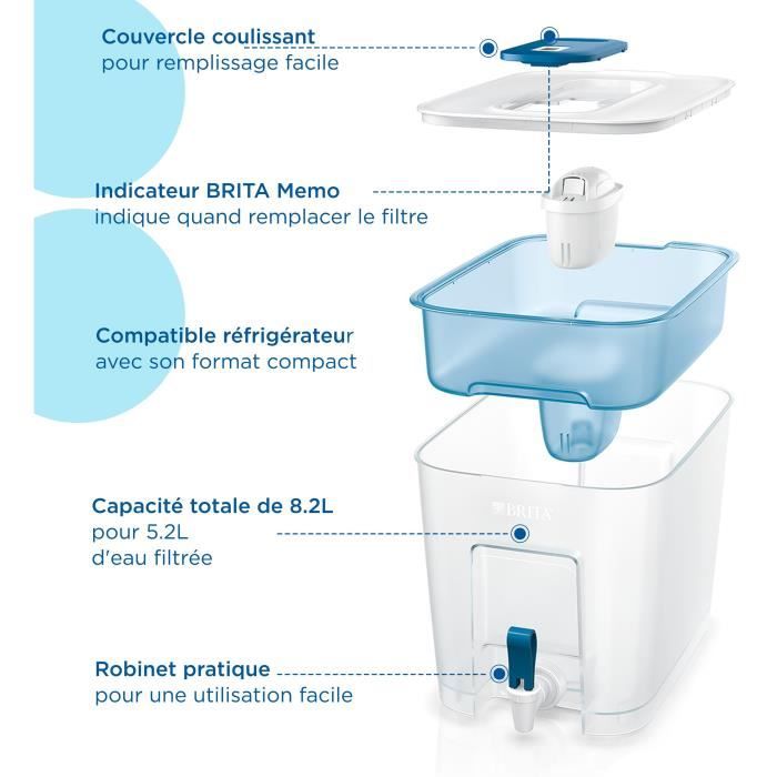 Brita Flow Blue Flow Water Distributor (8.2L) includeva 1 cartuccia All-in-1 Maxtra Pro