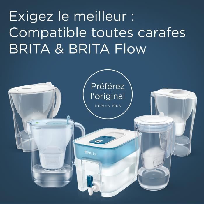Caraffa filtrante per acqua BRITA Aluna Calendar White - Capacità 2,4 L, inclusi 1,4 L di acqua filtrata - 3 filtri Maxtra Pro All-In-1 inclusi