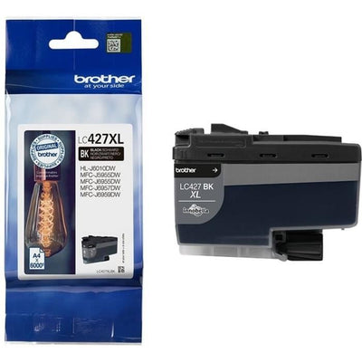 Cartuccia d'inchiostro LC427XLBK - BROTHER - Nero - 6000 pagine - Per Brother MFC-J6955DW, MFC-J6957DW, MFC-J5955DW e HL-J6010DW