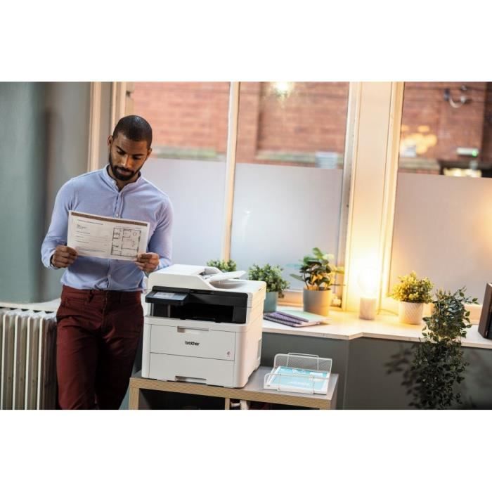 Stampante multifunzione LED a colori 4 in 1 - BROTHER - MFC-L3740CDWE - Ethernet e Wifi