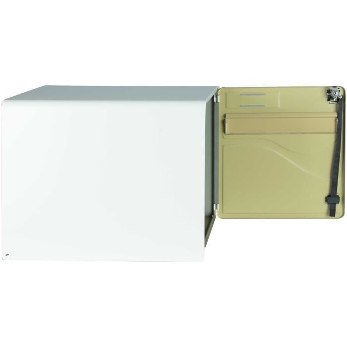 BUILG BURG WACHTER BALTIC 1 PORTA - A PEDE - ACCIAIO GALVANITO - Apertura laterale - Bianco - Made in Francia