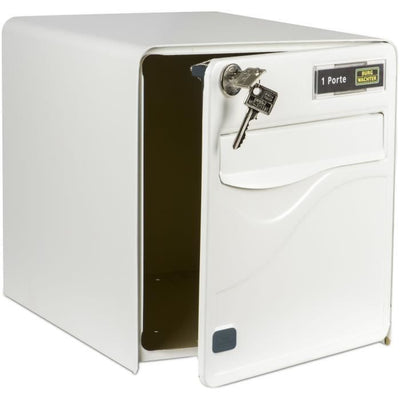 BUILG BURG WACHTER BALTIC 1 PORTA - A PEDE - ACCIAIO GALVANITO - Apertura laterale - Bianco - Made in Francia