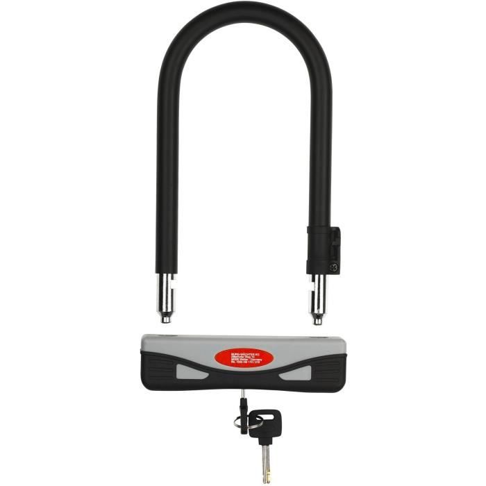 Lucchetto per bicicletta a U - BURG WACHTER - 1600 HB 170/210 - Acciaio ultra resistente 16 mm, doppia chiusura