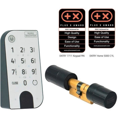 Burg -wchter secco -winger home 5001 cilindro elettronico con tastiera con ingresso pincode -6 utenti