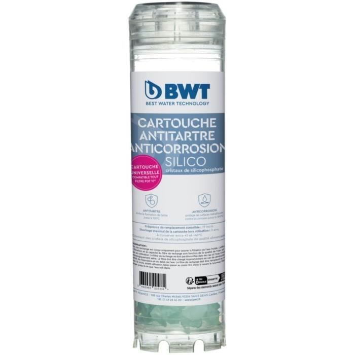 Cartuccia - BWT - anticalcare anticorrosione - Silicofosfato, sostituzione consigliata ogni 12 mesi
