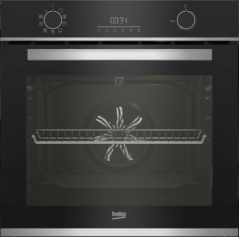 Beko bbie13301xmp forno elettrico ventilato forno beyond multifunzione pirolitico, b300, 9 funzioni