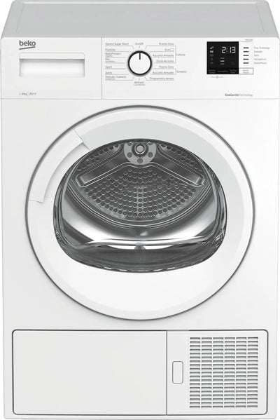 Beko Asciugatrice DRX823N 8 Kg Classe E (Ex Classe A++) con Pompa di calore Profondità 57 cm EcoGentle AquaWave
