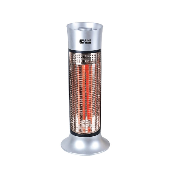 C-line stufa elettrica a torre oscillante con lampade al carbonio h 70cm potenza 900w