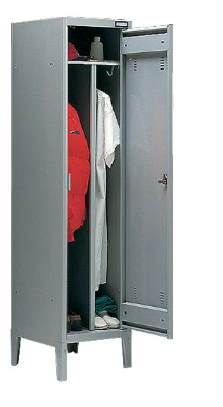 Armadietto spogliatoio sporco/pulito ad 1 posto in pronta consegna cm. 43x47x180h
