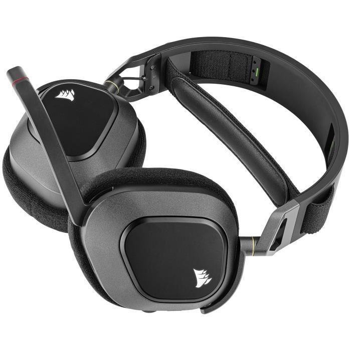Casco wireless Corsair HS80 RGB-Carbon (CA-9011235-EU)