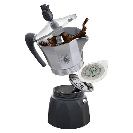 CAFFETTIERA MOKA A CIALDE 44MM - FINO A 3 CAFFE&