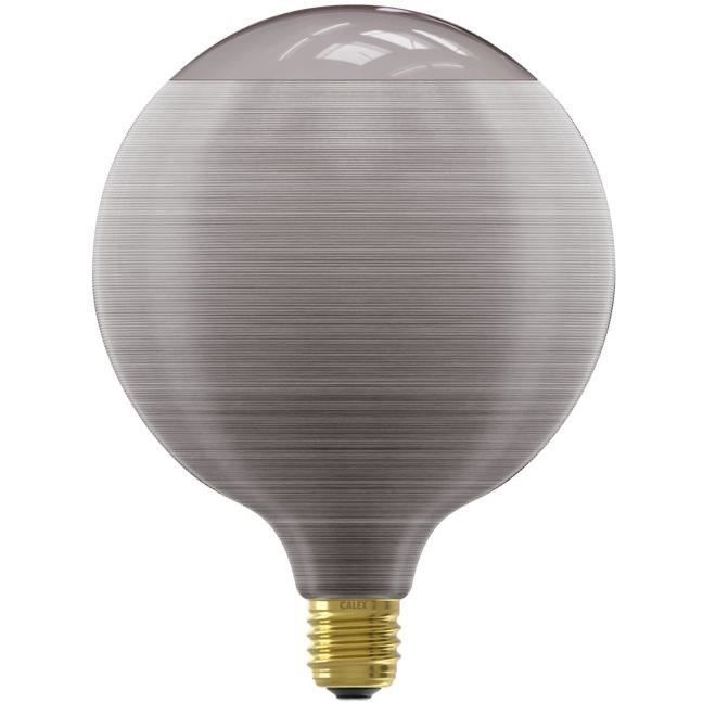 Lampadina LED E27 - CALEX - G125 - Filamento a spirale - 4W - 80 lm - 1800 K - Grigio