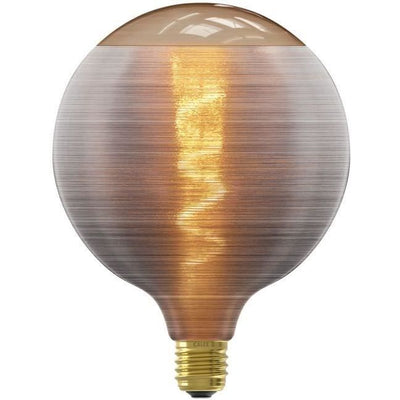 Lampadina LED E27 - CALEX - G125 - Filamento a spirale - 4W - 80 lm - 1800 K - Grigio