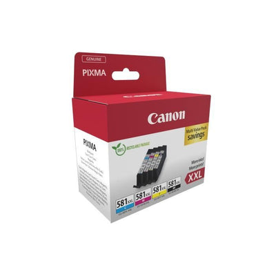 CANON CLI-581XXL Cartucce d'inchiostro Nero/Ciano/Magenta/Giallo - Confezione multipla da 4 colori