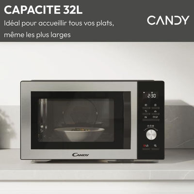CMCA29EDLB Microonde combinato 29 L MO: 1000 W - Grill: 1000 W - Cavità in acciaio inossidabile - UI digitale Funzione bassa temperatura