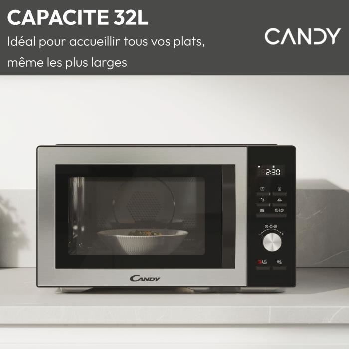 CMCA29EDLB Microonde combinato 29 L MO: 1000 W - Grill: 1000 W - Cavità in acciaio inossidabile - UI digitale Funzione bassa temperatura