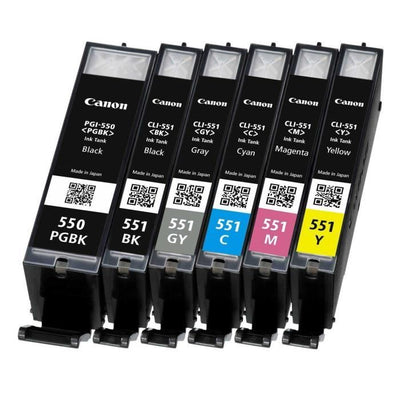 Cartuccia Canon INK PGI-550 / CLI-551 C, M, Y, BK, GY