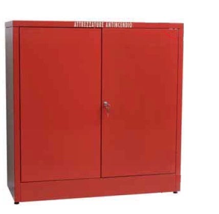 Armadio antincendio per dispositivi di protezione individuale con ante battenti cm. 90x36x92h