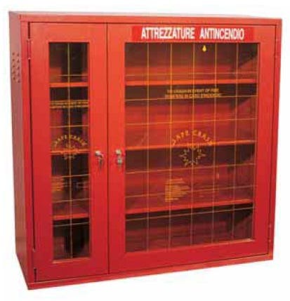 Armadio con lastre frangibili SAFE CRASH per dispositivi di protezione individuale cm. 100x40x100h