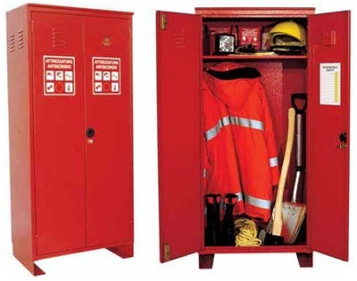 Armadio per dispositivi di protezione individuale DPI con lastra frangibile SAFE CRASH cm. 70x42x160h