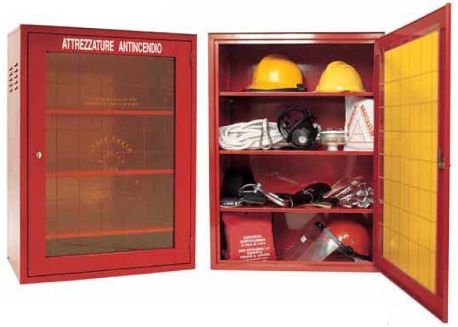 Armadio in metallo a ripiani per dispositivi di protezione individuale cm. 73x40x100h
