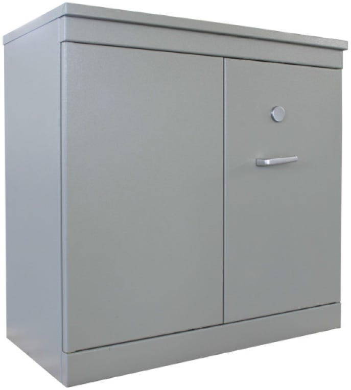 Armadio componibile blindato certificato classe S1 spessore 30/10 cm. 100x50x100h