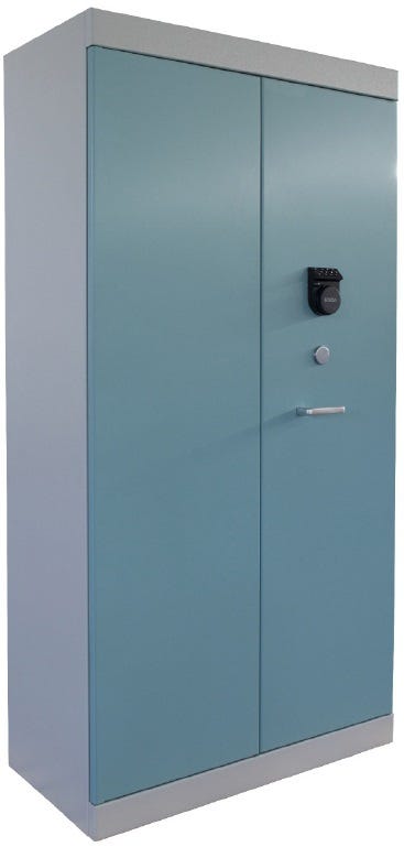 Armadio metallico blindato certificato in classe S1 spessore 30/10 cm. 90x50x180h