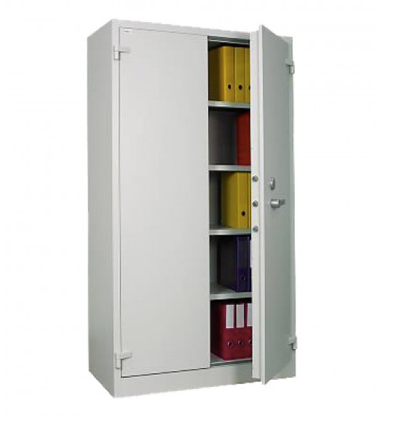 Armadio atermico ignifugo non certificato con serratura classe A certificata ECB-S EN 1300 resistenza 30 minuti cm. 126x55x195h