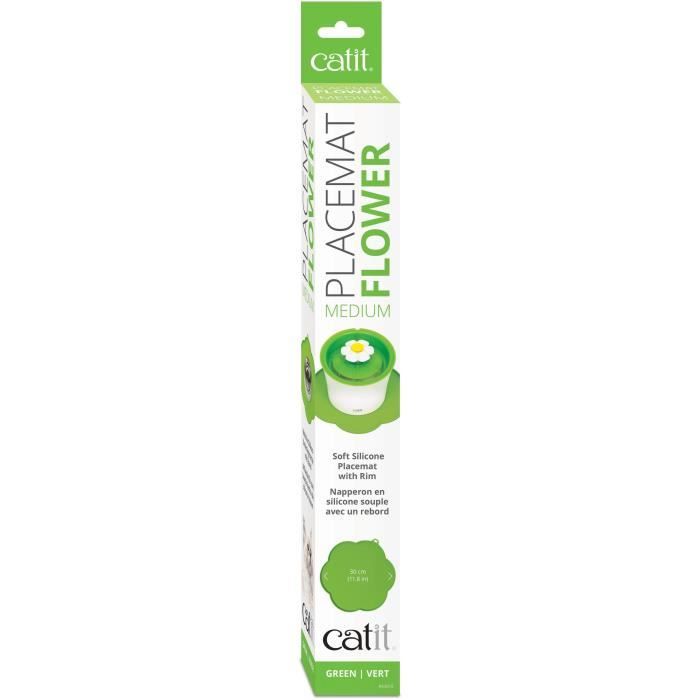CAT IT Centrino a forma di fiore - Medio - Verde - Per gattini
