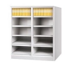 Armadio cartelliera da ufficio con 10 caselle a giorno cm. 90x35x106h