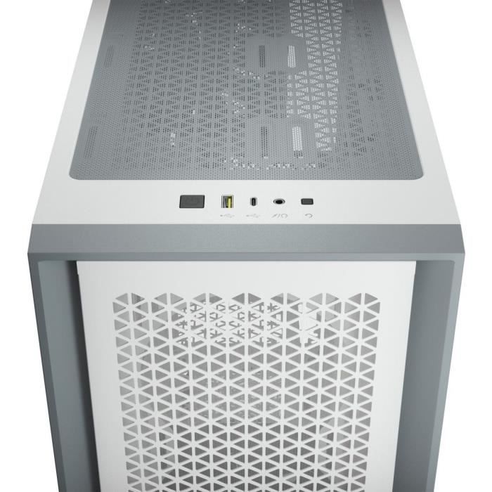 CORSAIR 4000D Airflow PC Case - Mid Tower - Vetro temperato - Bianco (CC9011201WW)