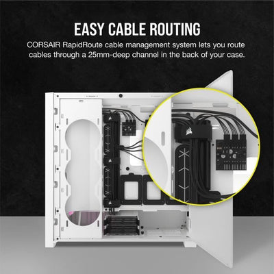 Caja para PC - CORSAIR - FRAME 5000D RS ARGB Airflow - Semitorre - Blanco - CC-9011310-WW