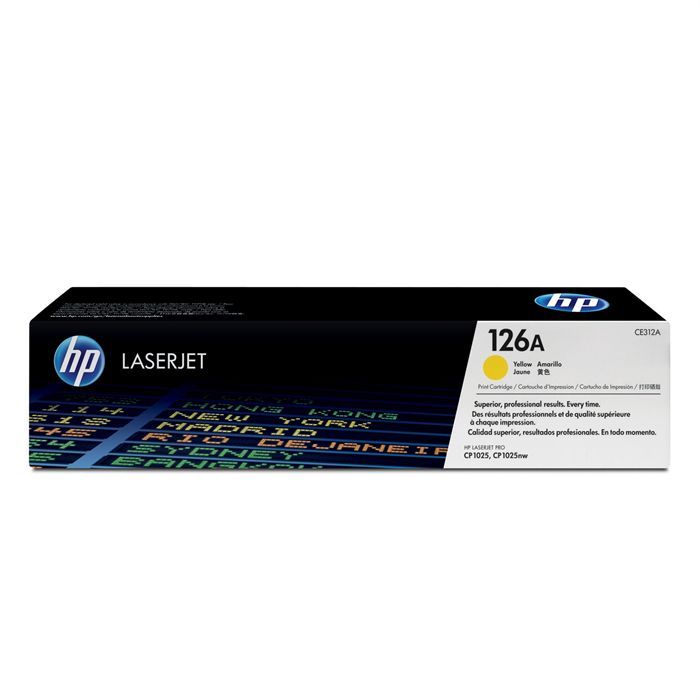 TONER HP 126A (CE312A) giallo - cartuccia originale per stampanti HP LaserJet CP1025/LaserJet 100 MFP M175/LaserJet 200 MFP