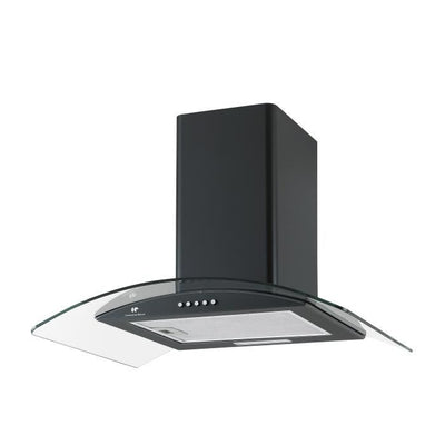 Cappuccio decorativo di Edison Continental - L60 cm - nero e vetro