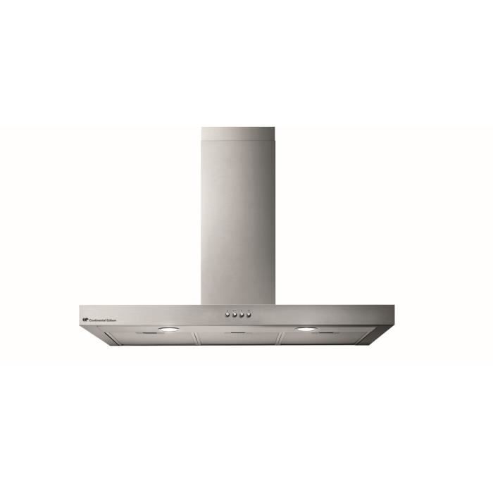 Cappa decorativa in acciaio inox CONTINENTAL EDISON CEHD9058S - 90 cm